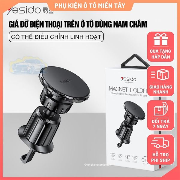 Giá Đỡ Điện Thoại Trên Ô tô Sử Dụng Nam Châm, Xoay 360 Nhiều Góc Độ, Nhỏ Gọn, Dễ Sử Dụng YESIDO