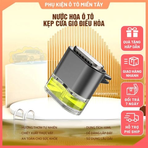 Nước Hoa Ô Tô Cao Cấp Nhập Khẩu Kẹp Cửa Gió Điều Hòa Xe Hơi Hương Thơm Khử Mùi Xe