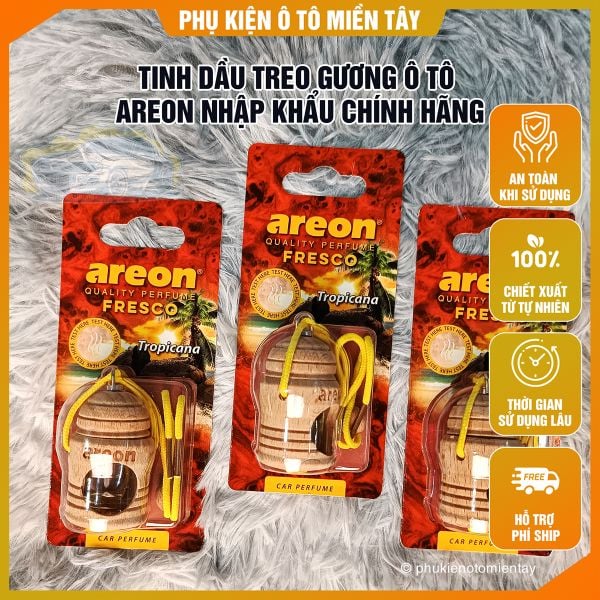 Tinh Dầu Treo Ô Tô Areon,  Chính Hãng Nhập Khẩu Bulgaria, Khử Mùi, Trang Trí Xe Hơi