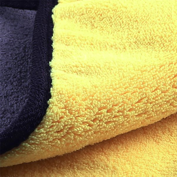 Khăn Lau Ô Tô Xe Hơi Đa Năng Màu Vàng 2 Lớp Cao Cấp, Chất Liệu Microfiber , Siêu sạch, Không Đổ Lông, Thấm Hút Tốt 30x30