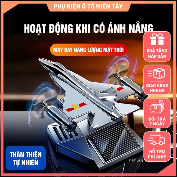 Nước Hoa Ô Tô Năng Lượng Mặt Trời Mô Hình Máy Bay Chiến Đấu, Khuếch Tán Hương Thơm, Khử Mùi Ô Tô