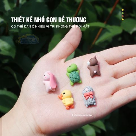 Trang Trí Ô tô Hoạt Hình Dễ Thương Nằm Ngủ, Trang Trí Bàn Làm Việc, Màn Hình Máy Tính, Nội Thất Ô tô Xe Hơi
