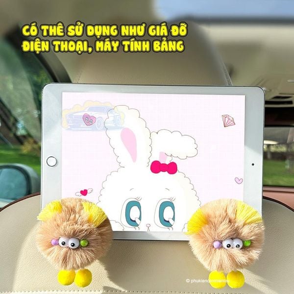 Móc Treo Đồ Trên Ô Tô, Xe Hơi Hoạt Hình Gấu Bông Dễ Thương