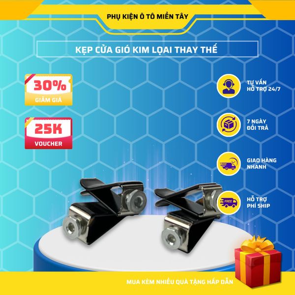 Kẹp Kim Loại Thay Thế Kẹp Gió Kim Bằng Nhựa, Chắc Chắn Dễ Dàng Lắp Đặt