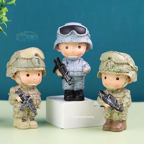 Mô Hình Chú Lính Trang Trí Ô tô Dễ Thương, Trang Trí Bàn Làm Việc, Văn Phòng Nội Thất Ô tô