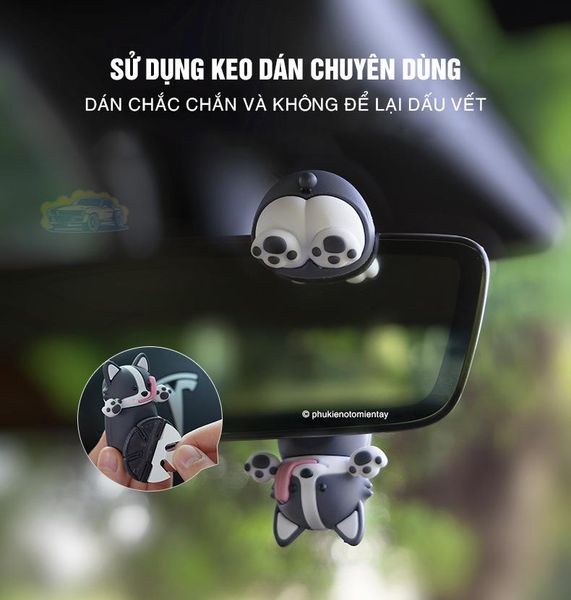 Mô Hình Trang Trí Ô Tô Chó Corgi Chuyển Động – Trang Trí Nội Thất Ô Tô Sáp Thơm Khuếch Tán Hương Thơm