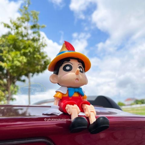 Trang Trí Ô tô Bàn Làm Việc Mô Hình Hoạt Hình Pinocchio Dễ Thương, Trang Trí Nội Thất Ô tô Decor Bàn Làm Việc Cậu Bé Người Gỗ