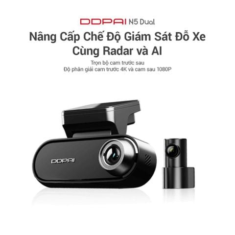 Camera Hành Trình Ô Tô DDPAI N5 Dual Trọn Bộ Trước Sau 4K GPS - Chính Hãng Bảo Hành 12 tháng
