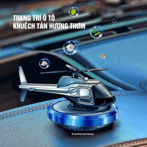 Máy Bay Năng Lượng Mặt Trời Trang Trí Ô tô, Khuếch Tán Hương Thơm, Khử Mùi Xe, Trang Trí Nội Thất Mô Hình Máy Bay Trực Thăng