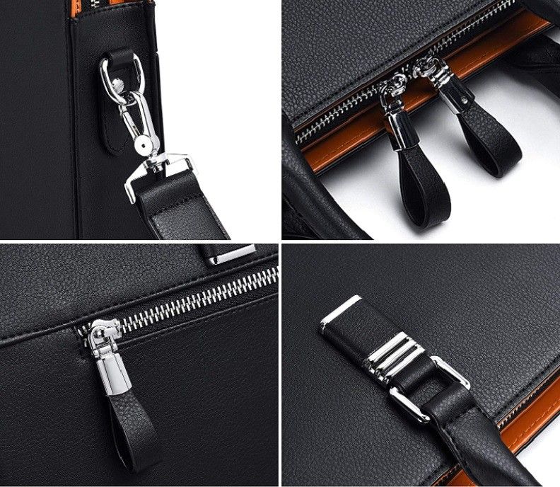  Cặp da công sở cao cấp FSDWG 0026 đựng laptop tài liệu màu xanh đen 