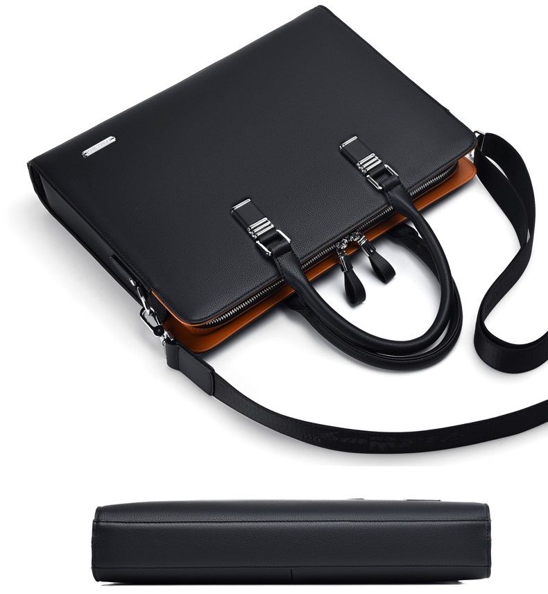  Cặp da công sở cao cấp FSDWG 0026 đựng laptop tài liệu màu đen 