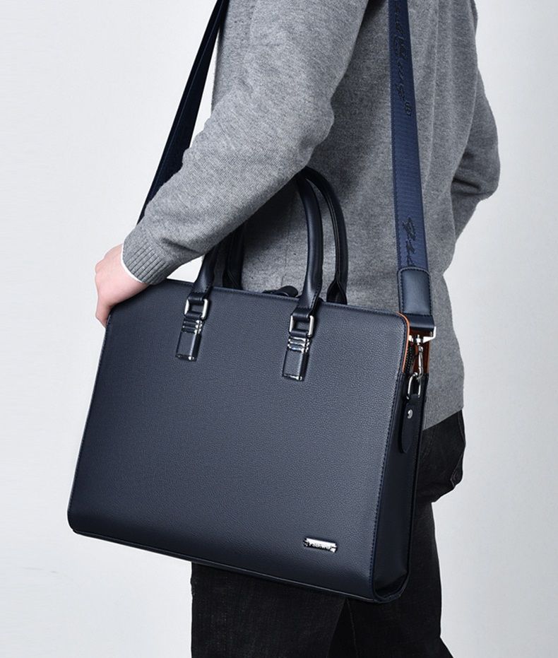  Cặp da công sở cao cấp FSDWG 0026 đựng laptop tài liệu màu xanh đen 