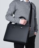  Cặp da công sở cao cấp FSDWG 0026 đựng laptop tài liệu màu đen 