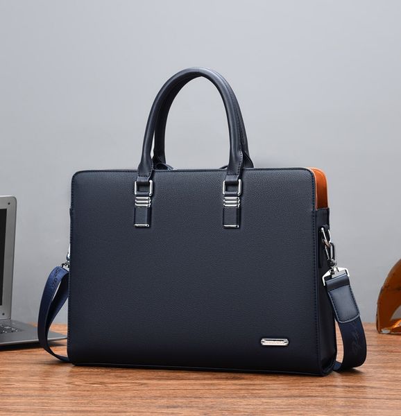  Cặp da công sở cao cấp FSDWG 0026 đựng laptop tài liệu màu xanh đen 