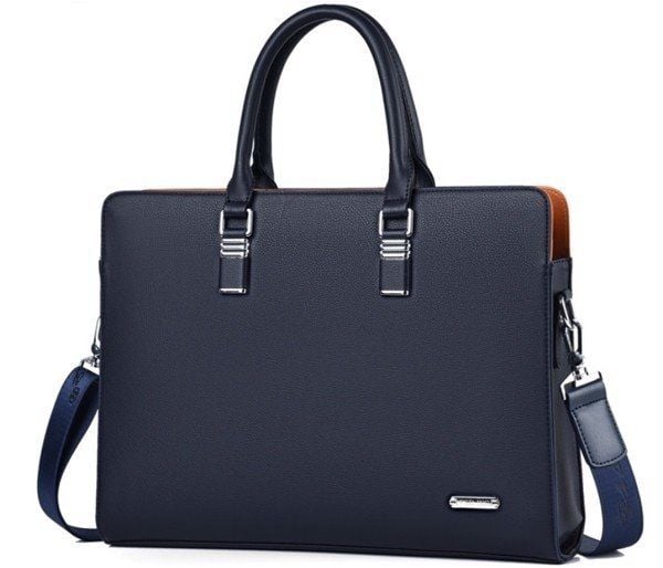  Cặp da công sở cao cấp FSDWG 0026 đựng laptop tài liệu màu xanh đen 