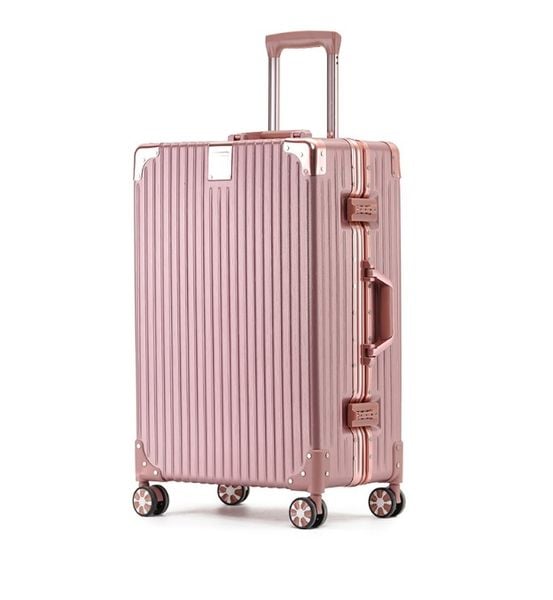  Vali khung nhôm khóa sập AS1866 20 inch màu hồng 