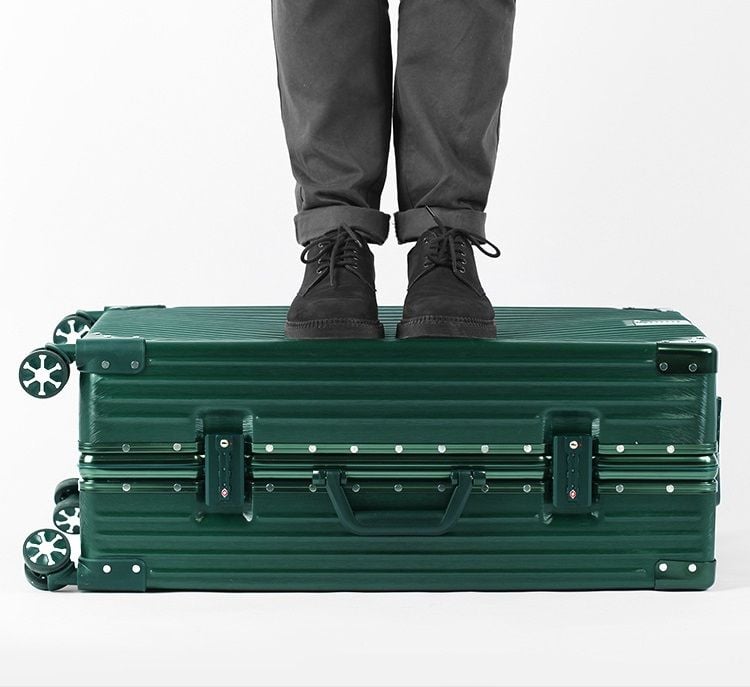  Vali khung nhôm khóa sập AS1866 20 inch màu hồng 