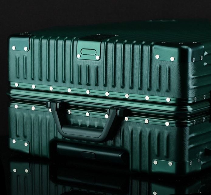  Vali khung nhôm khóa sập AS1866 20 inch màu hồng 