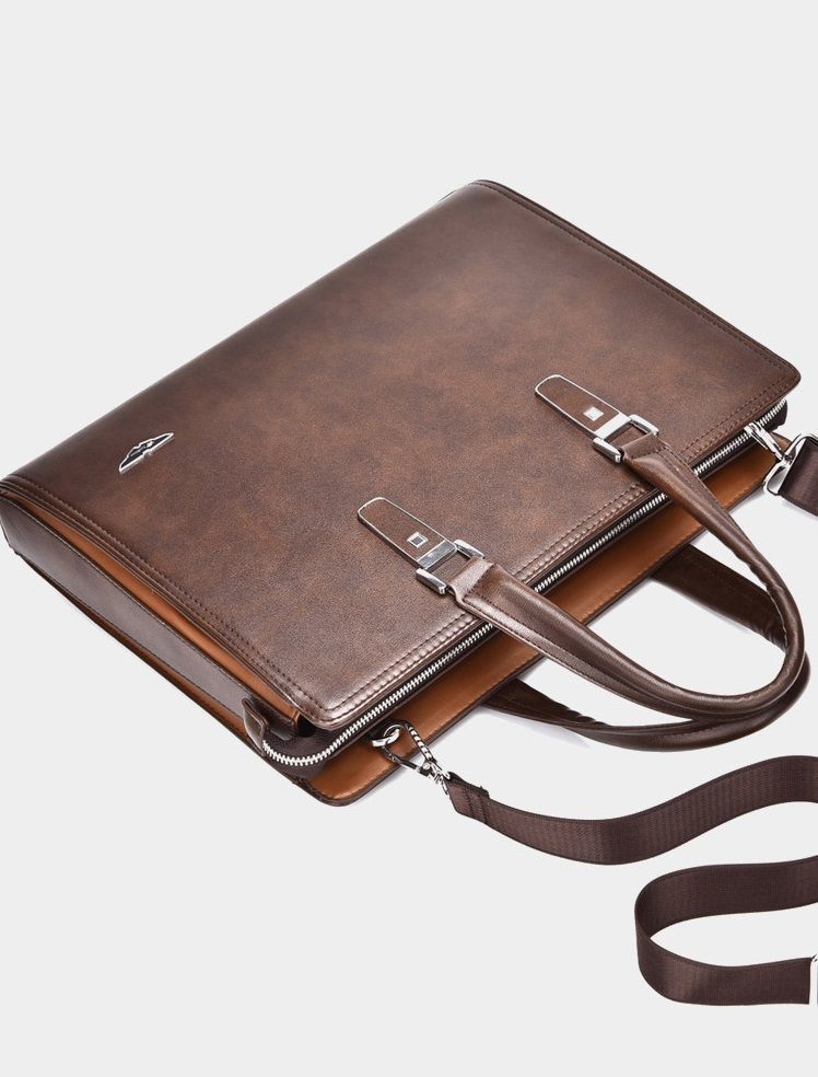  Cặp da công sở AS 2026 đựng laptop tài liệu màu nâu 