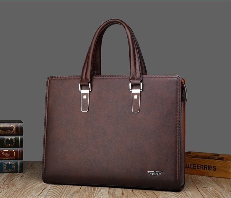  Cặp da công sở AS 2026 đựng laptop tài liệu màu đen 