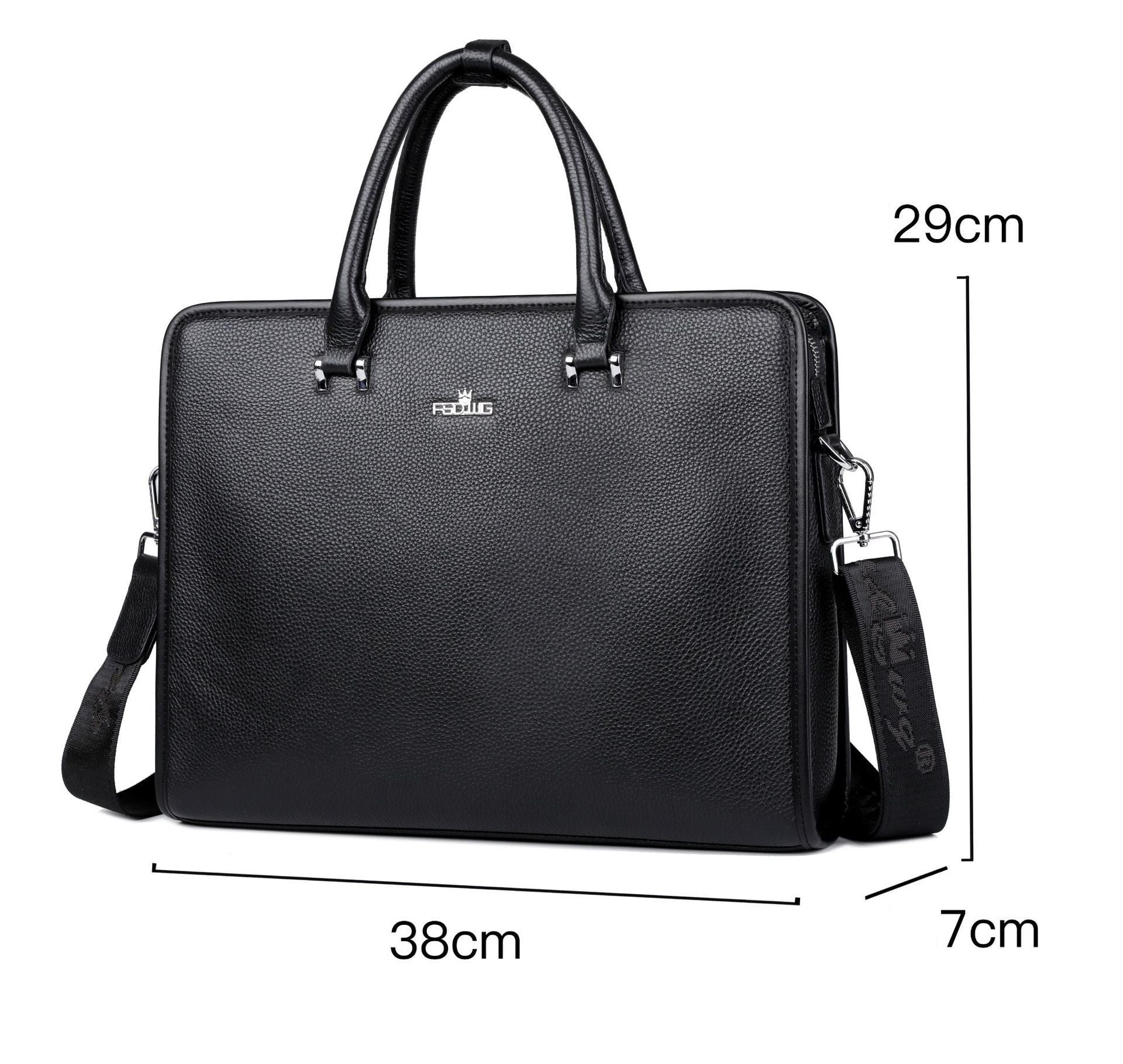  Cặp da thật công sở cao cấp FDSWG có khóa số bên hông mã 6699 