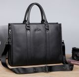  Cặp da thật công sở cao cấp có khóa số bên hông FDSWG mã 6701 