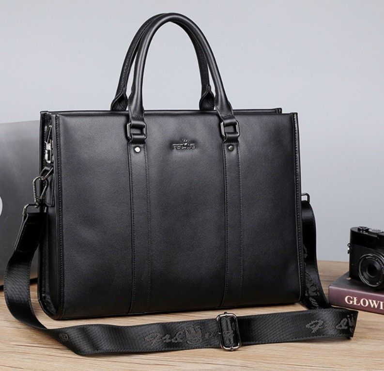  Cặp da thật công sở cao cấp có khóa số bên hông FDSWG mã 6701 