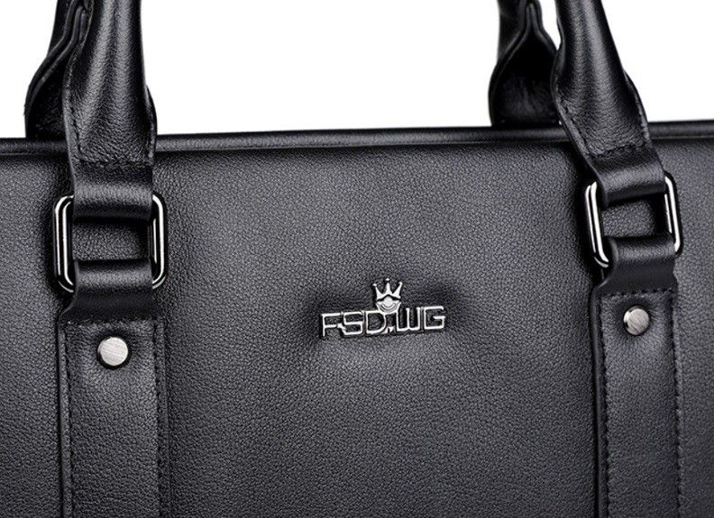  Cặp da thật công sở cao cấp có khóa số bên hông FDSWG mã 6701 