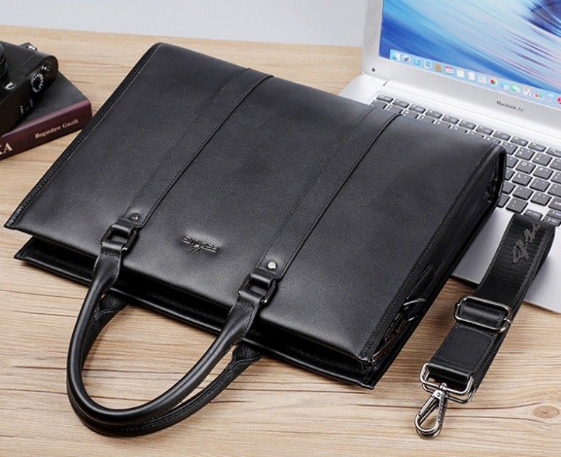  Cặp da thật công sở cao cấp có khóa số bên hông FDSWG mã 6701 