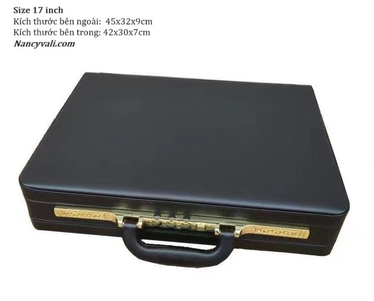  Cặp da khóa số doanh nhân AS04 size trung 17 inch 