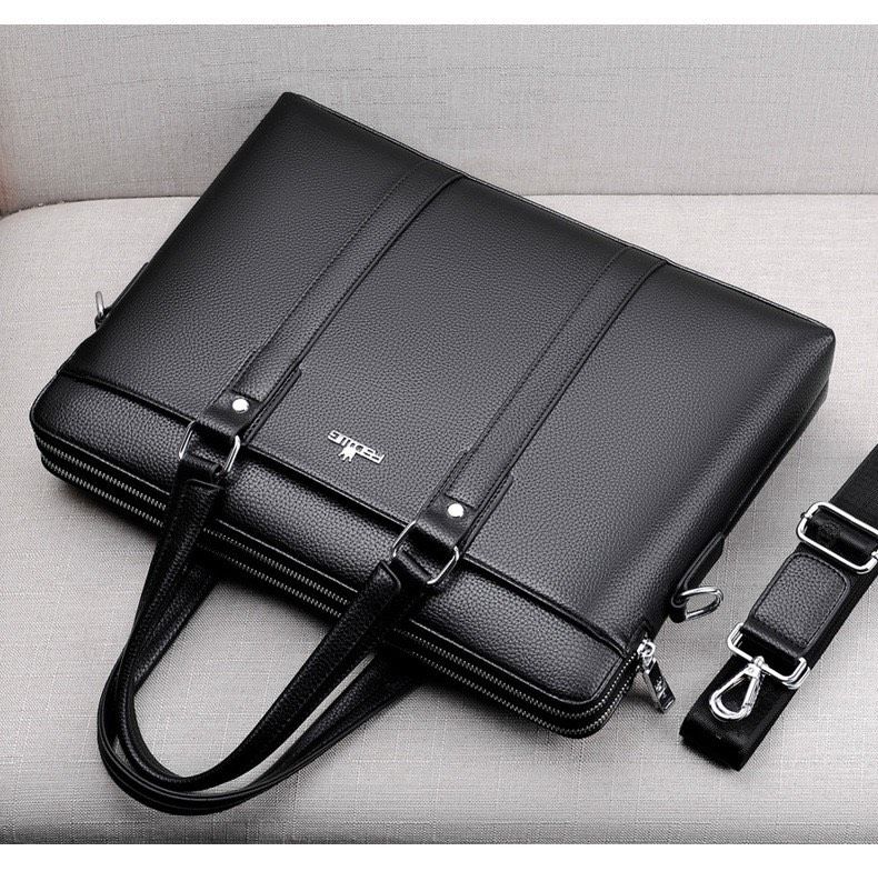  Cặp da công sở FSDWG AS 9335 đựng tài liệu laptop màu đen 