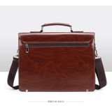  Cặp da khóa số công sở AS9618 đựng tài liệu laptop màu nâu. 