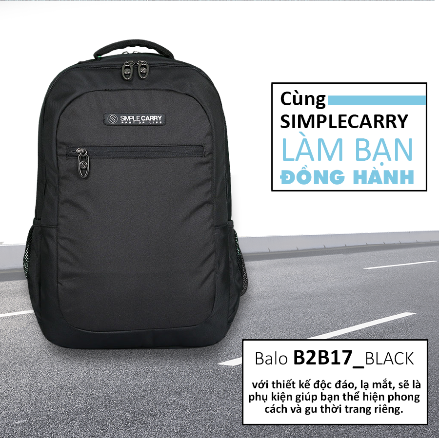  Balo du lịch simplecarry B2B17 siêu nhẹ, sêu bền 