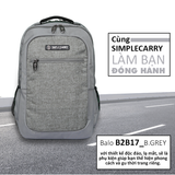  Balo du lịch simplecarry B2B17 siêu nhẹ, sêu bền 