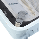  Vali kéo nhựa cứng PC Sakos Mastery size 20 inch màu xám 