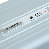  Vali kéo nhựa cứng PC Sakos Mastery size 20 inch màu xám 