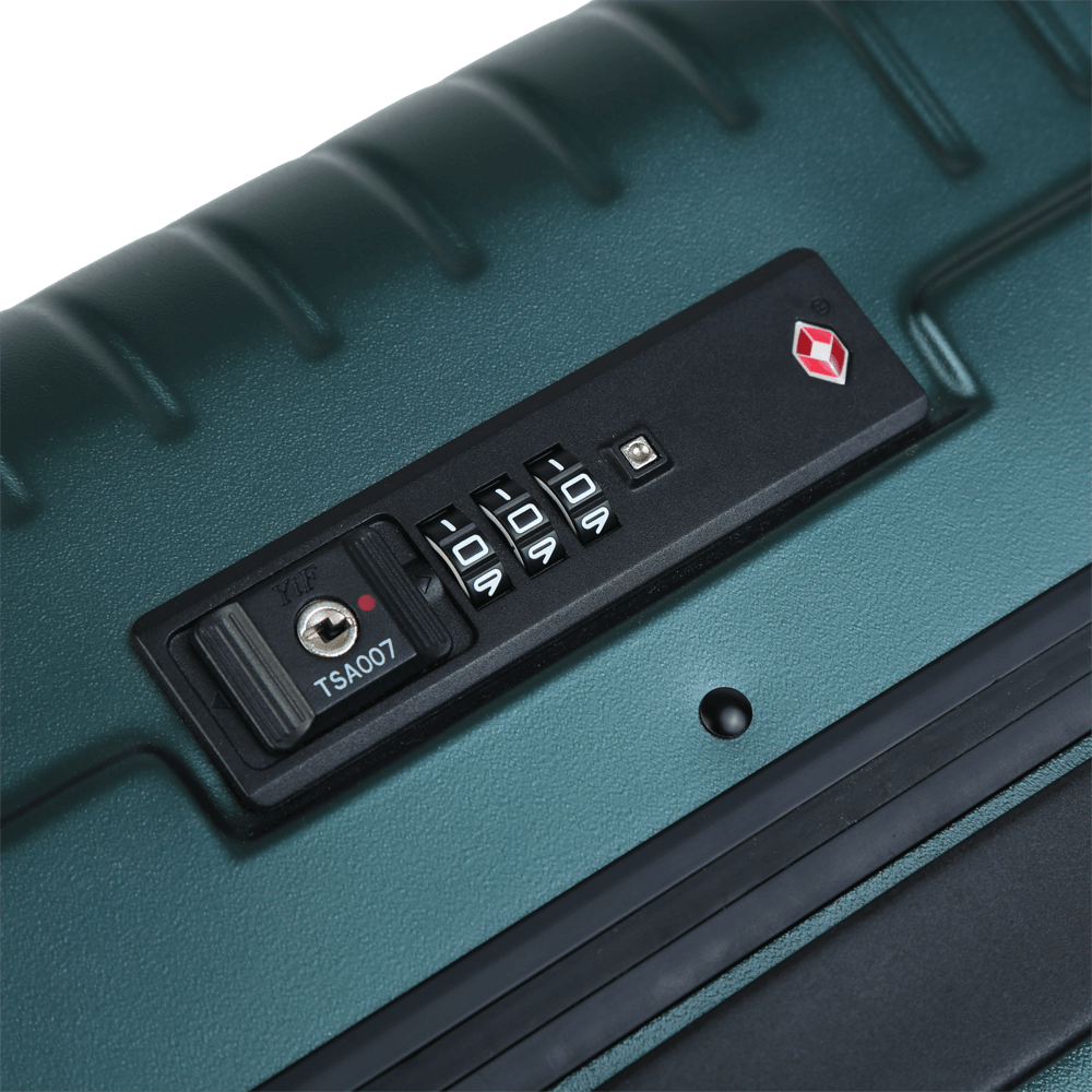  Vali kéo nhựa cứng PC Sakos Mastery size 20 inch màu xanh 