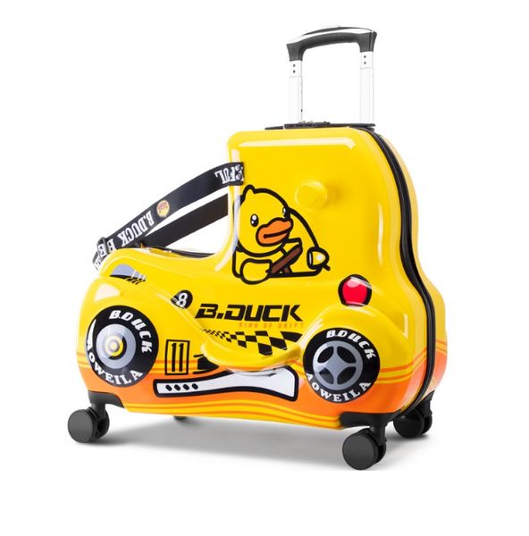  Vali oto B.Duck cho bé size 24 inch màu vàng 