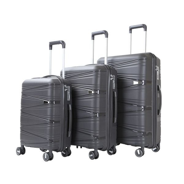  Vali kéo du lịch, vali nhựa PP100% chống va đập size 20 24 28 inch 