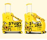  Vali vịt B.duck Study size 24 inch chính hãng, màu vàng. 