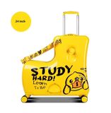  Vali vịt B.duck Study size 24 inch chính hãng, màu vàng. 