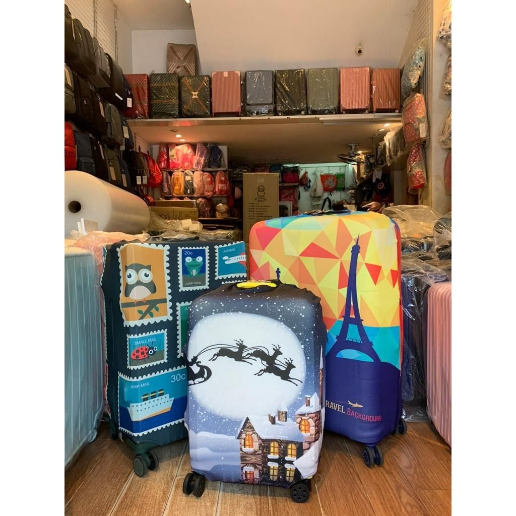  VỎ BỌC VẢI THUN CO GIÃN BẢO VỆ VALI CHỐNG TRẦY XƯỚC 