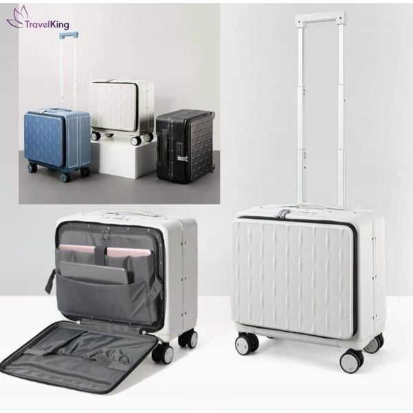  Vali kéo khung nhôm Traverking 808 18 inch cao cấp. 