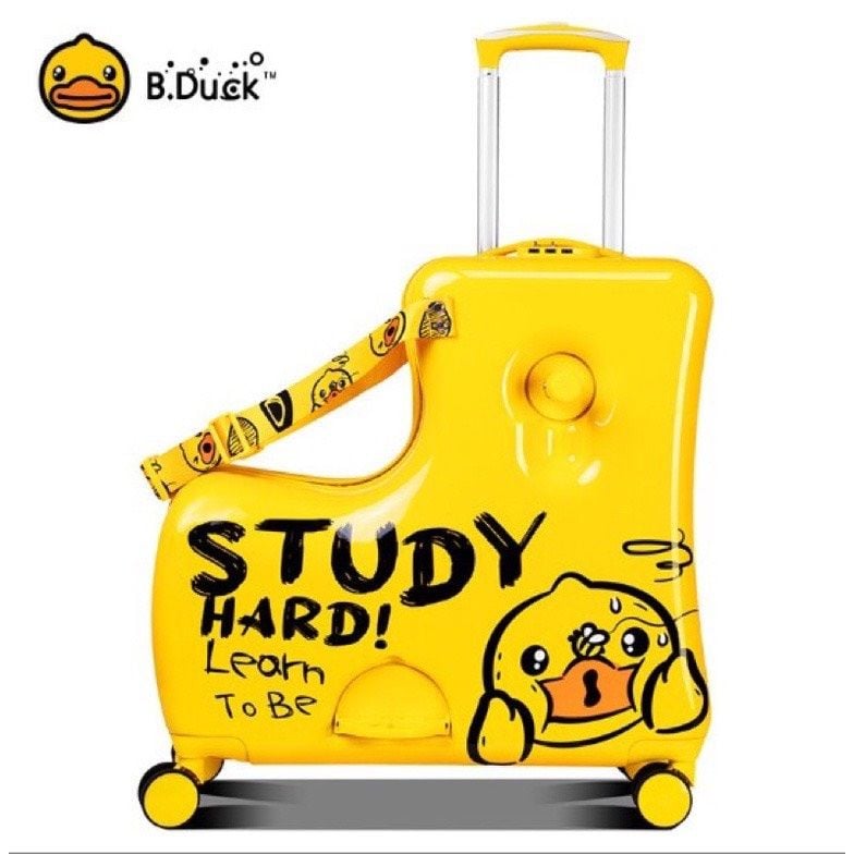  Vali vịt B.duck Study size 20 inch chính hãng, màu vàng. 