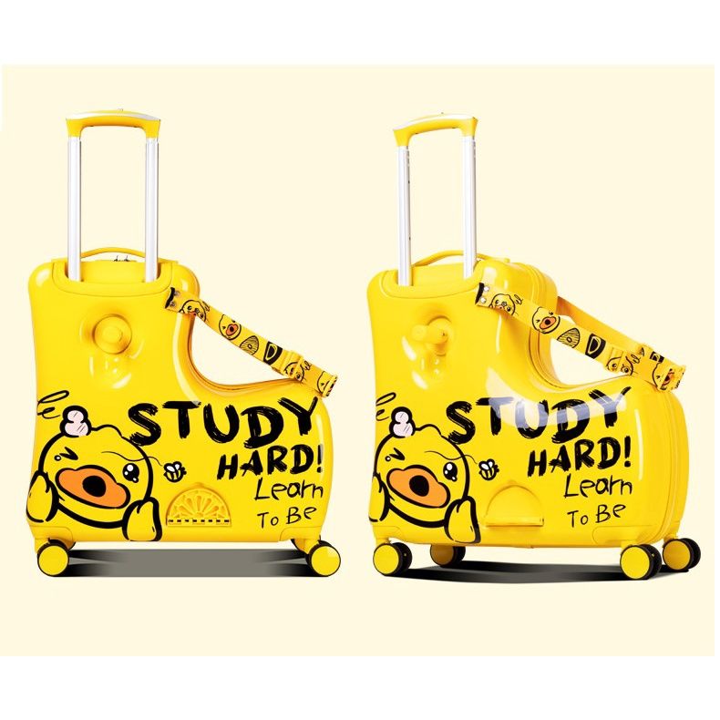  Vali vịt B.duck Study size 20 inch chính hãng, màu vàng. 