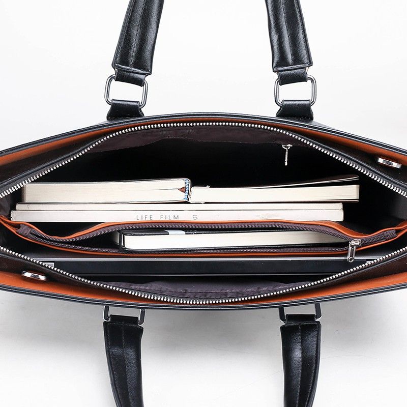  Cặp da công sở AS 2026 đựng laptop tài liệu màu đen 