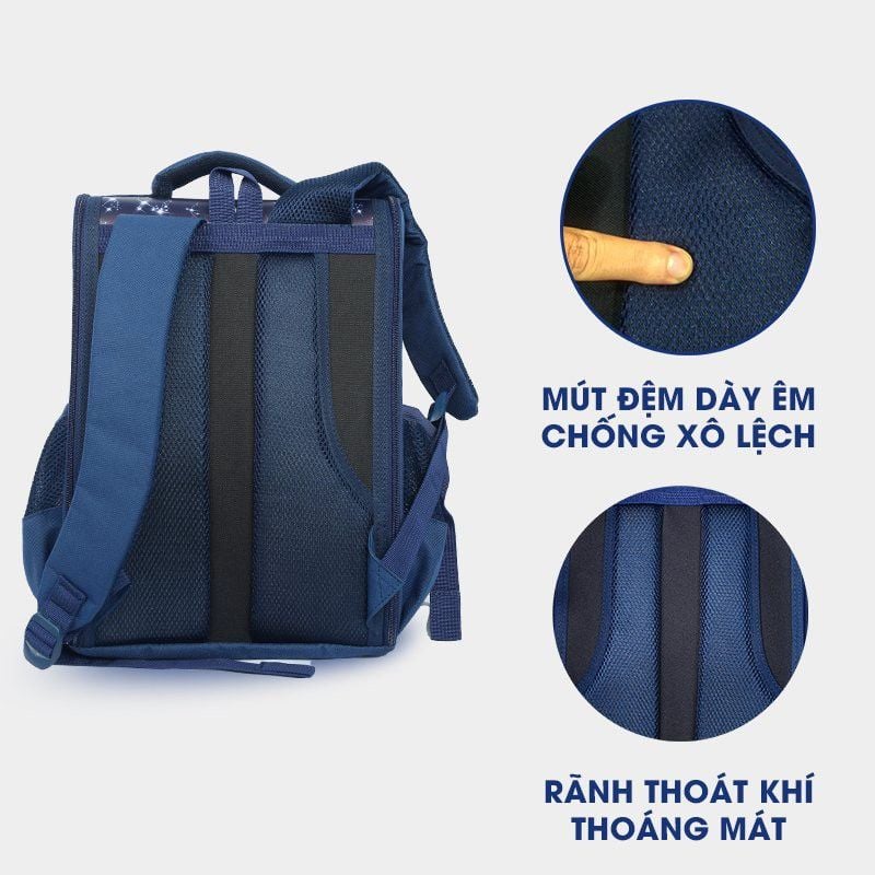  Cặp Học Sinh Chống Gù Lưng MITI cho bé trai- Mẫu mới siêu nhẹ siêu hot 