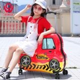  Vali oto B.Duck cho bé size 24 inch màu đỏ 