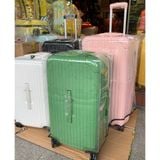  Vỏ bọc nhưa trong suốt bảo vệ vali chống trầy xước cho dáng hình trụ size 28 32 34 inch 
