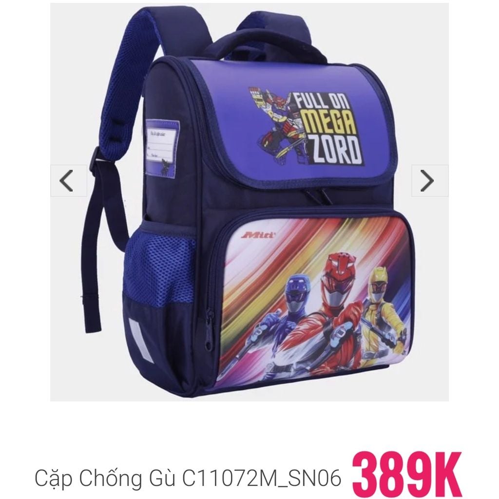  Cặp Học Sinh Chống Gù Lưng MITI cho bé trai- Mẫu mới siêu nhẹ siêu hot 